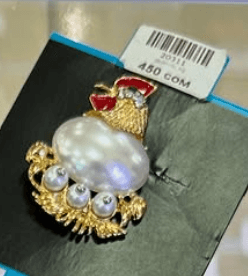 Брошь "Курочка наседка"