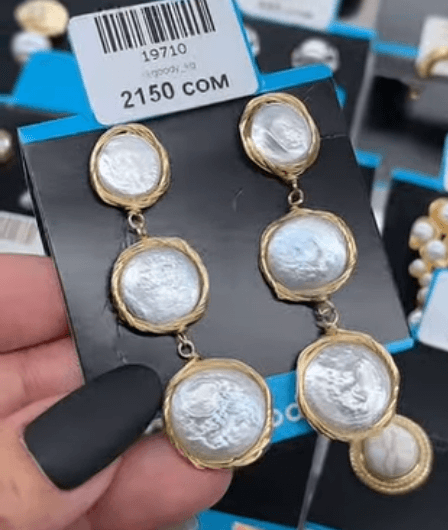 Серьги "Жемчужный камень"