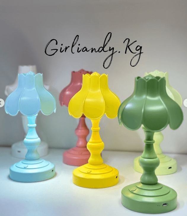 Настольная лампа "Цветной винтаж"