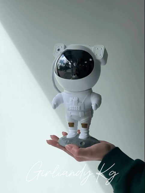 Ночник-проектор звездного неба "Космонавт"  с колонкой