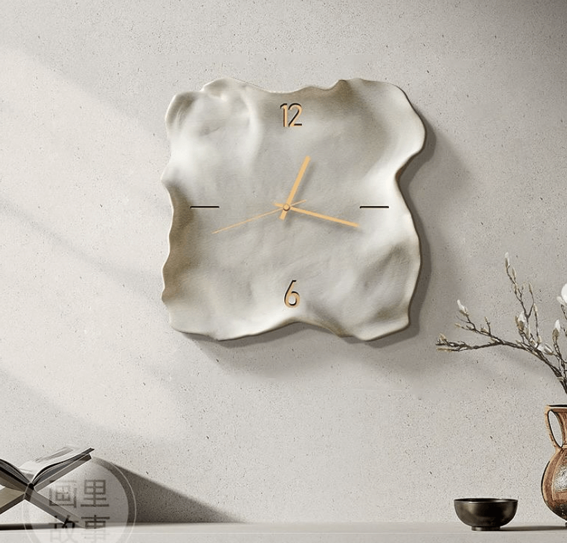 Настенные часы из песчаника квадратные 50х50