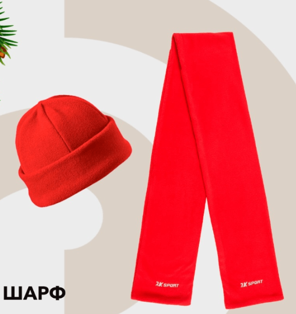 Набор шапка + шарф с с брендингом