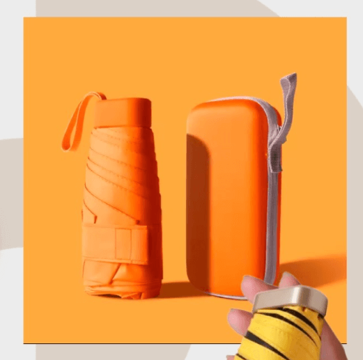 Складной зонт в футляре