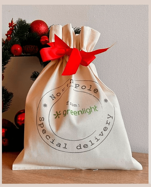 Мешочек новогодний упаковочный