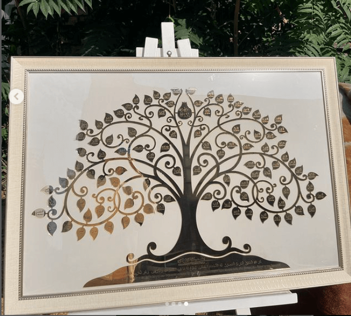 Панно мусульманское "Асмауль Хусна,99 имен Аллаха" 98*68