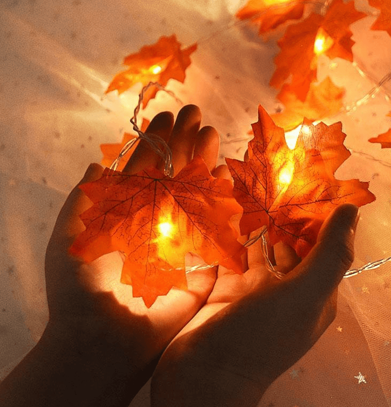 Гирлянда-нити с осенними листьями 6 м