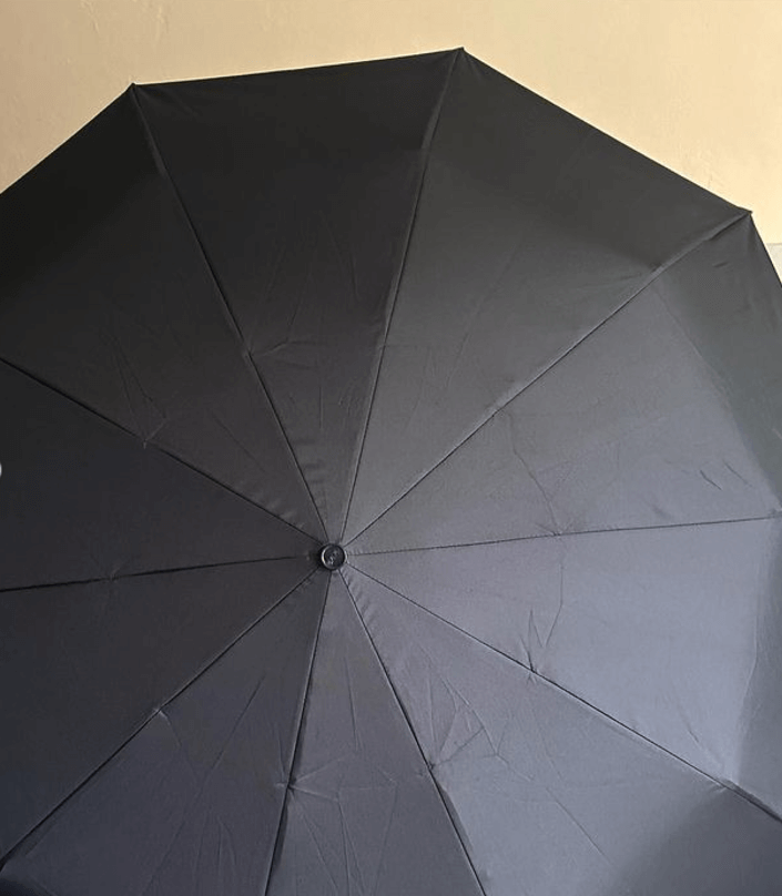 Зонт от "Три слона" черный однотонный автомат