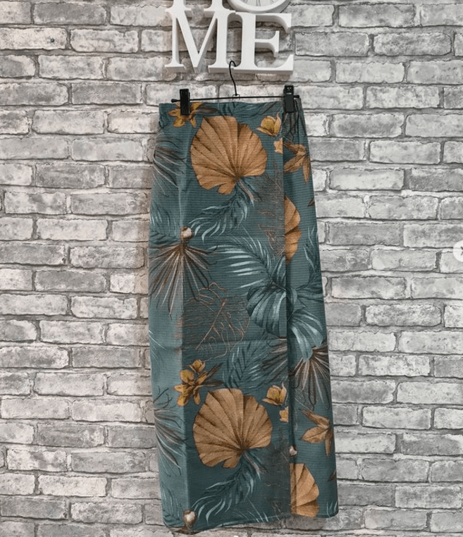 Парео женское для бани хлопок темно серый