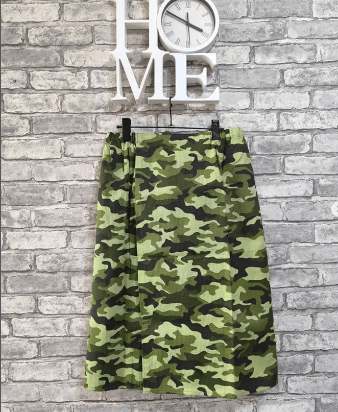 Килт мужской для бани хлопок цвет военный камуфляж