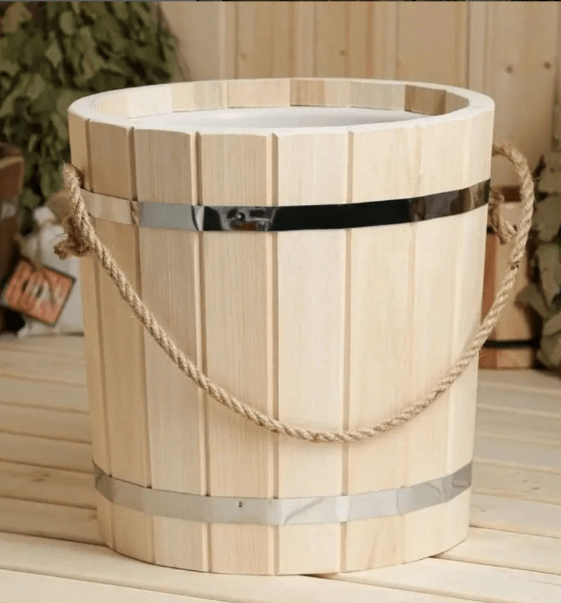 Ведро-запарник для бани и сауны 10 л липа