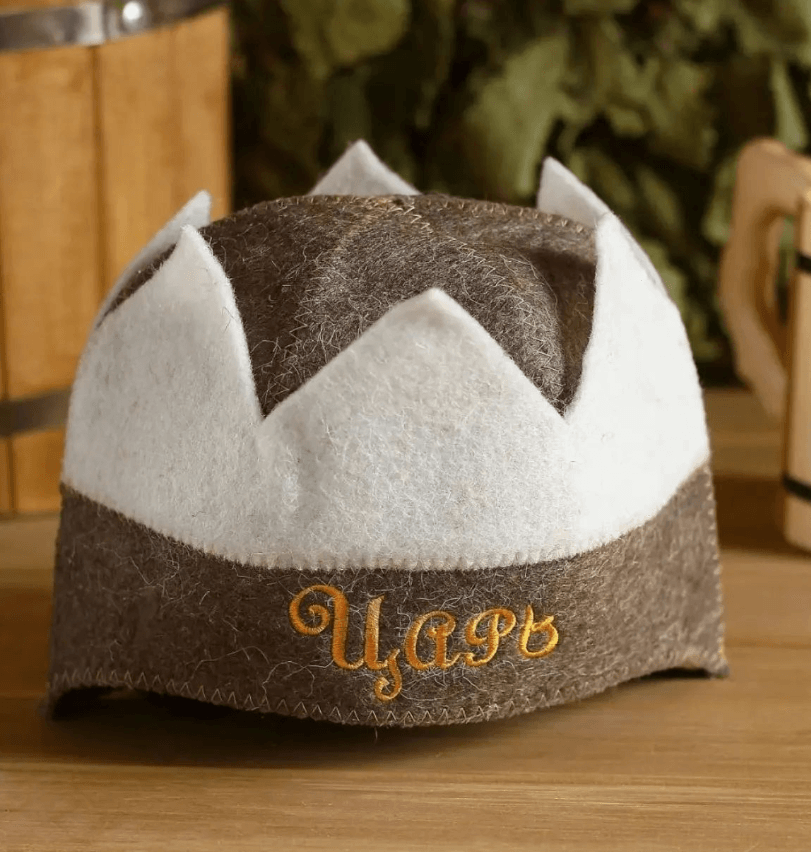 Шапка для бани "ЦАРЬ"