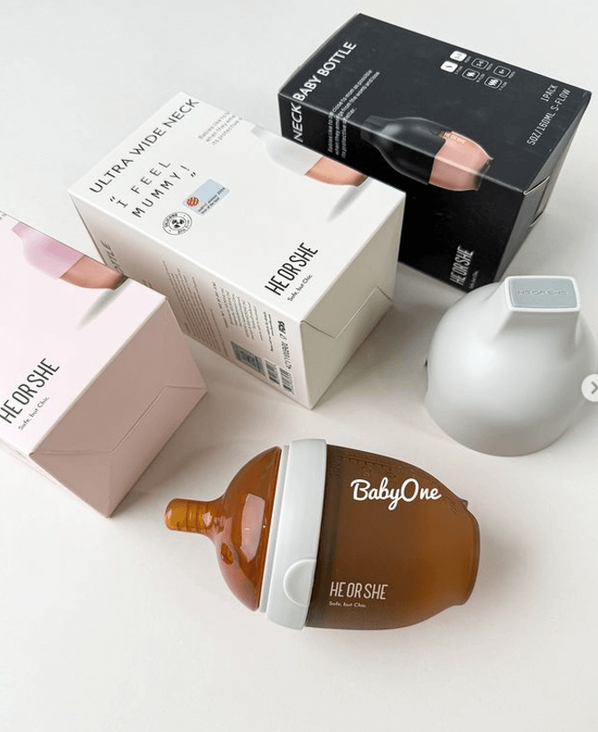 Силиконовые бутылочки HEORSHE для новорожденных антиколиковые