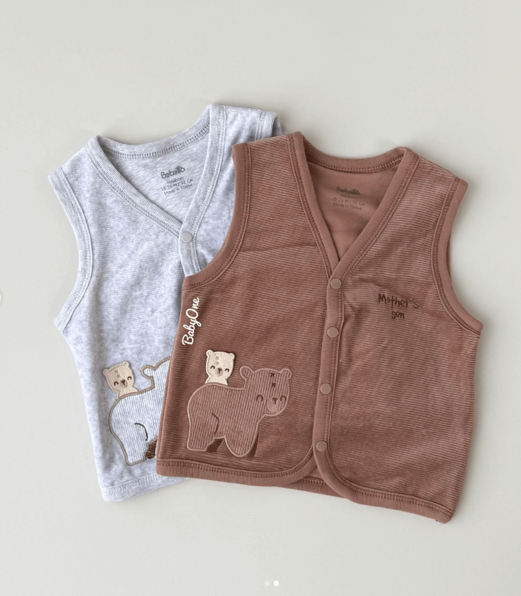 Жилетка Bebetto для новорожденных с мишками