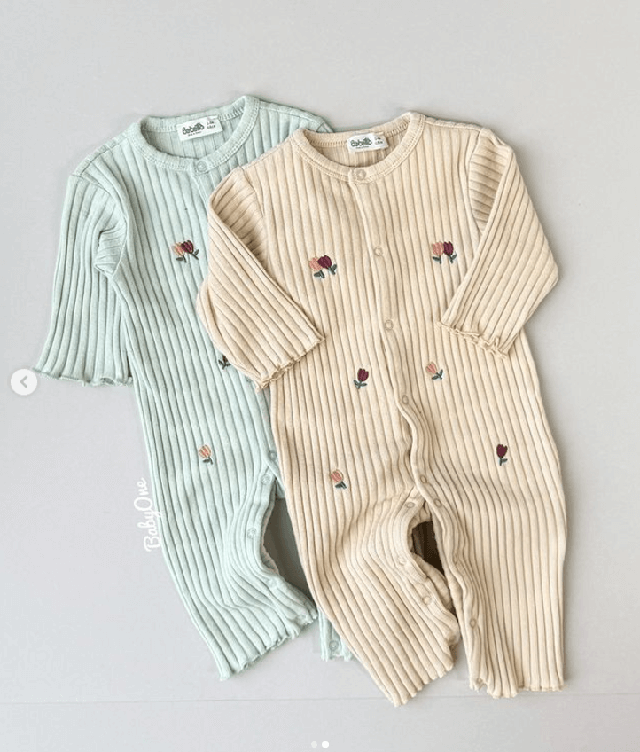 Слипы Bebetto для новорожденных с цветочками