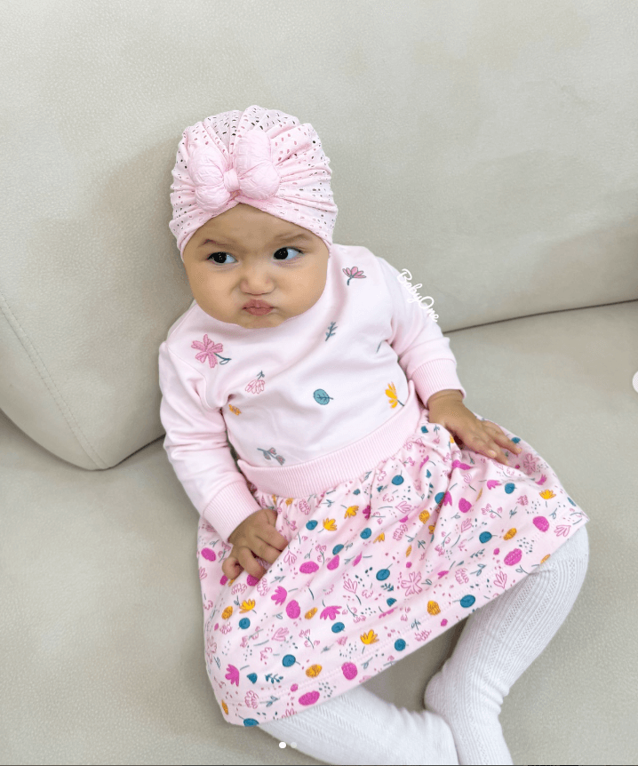 Платье Bebetto для новорожденной девочки хлопок с листиками