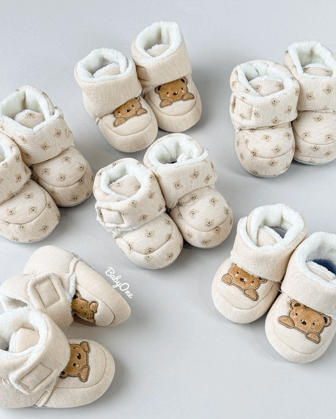 Пинетки теплые для новорожденных