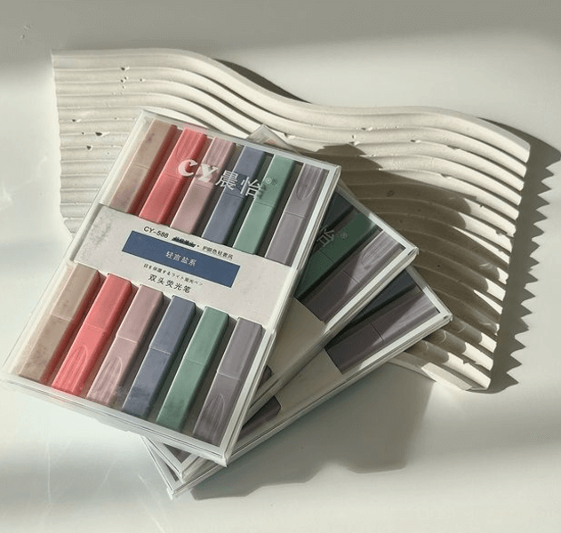 Эстетичные текстовыделители в постельных оттенках для учебы