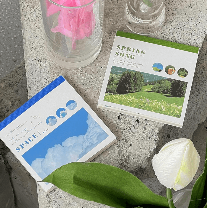 Мини скетчбук с наклейками - идеальный способ оформить свои записи