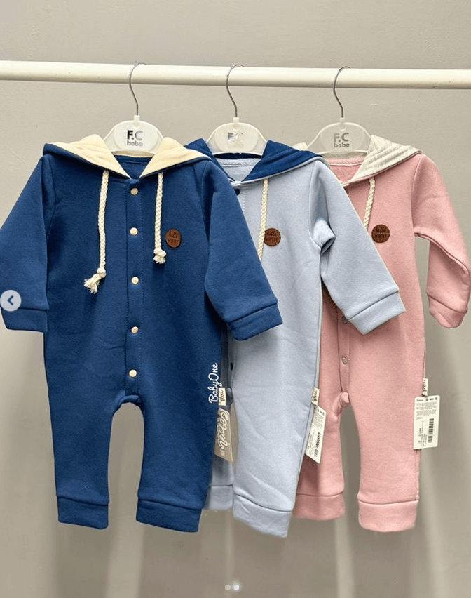 Комбинезон Flexi для новорожденных однотонные на кнопках