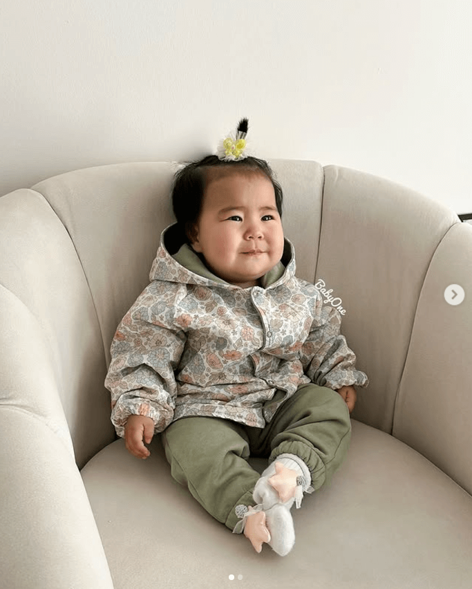 Двойка Flexi кофта с капюшоном на кнопках+штаны для малышей