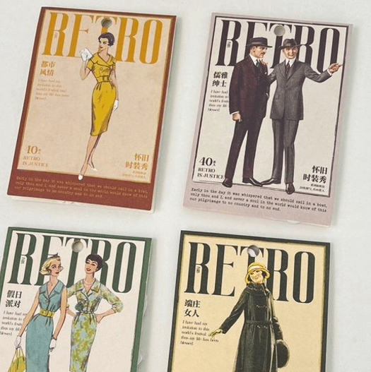 Наклейки в ретро стиле 📷