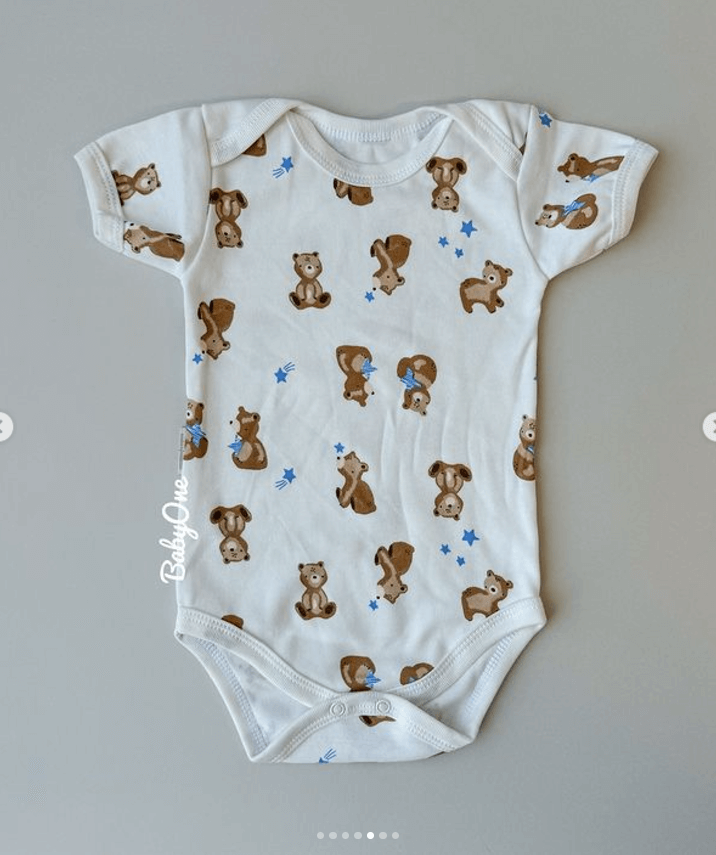 Боди-футболка BabyOne для новорожденных  хлопок