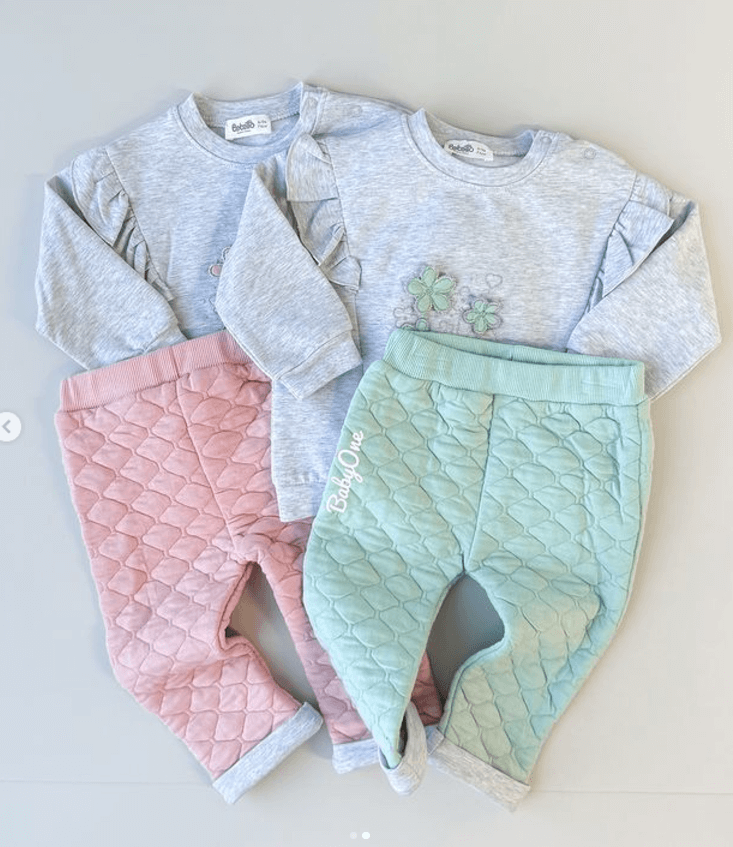Двойка Bebetto для новорожденных кофта +штаны хлопок