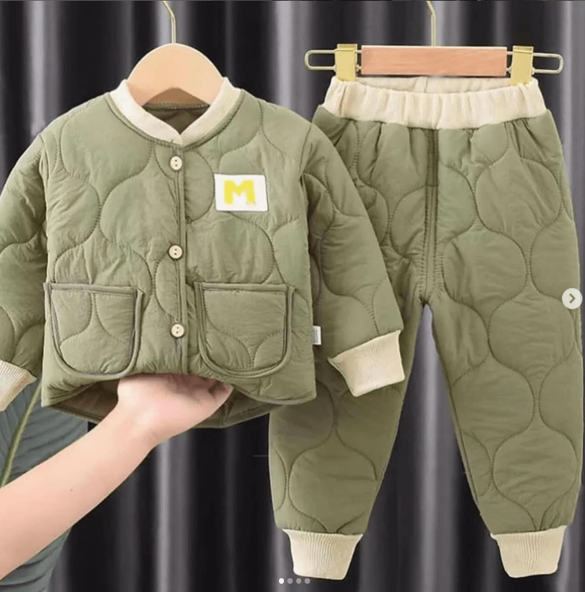 Двойка костюм на осень холофайбер однотонный