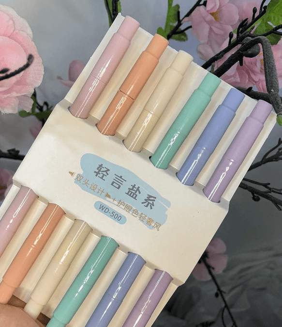 Наши чудесные текстовыделители в пастельных цветах