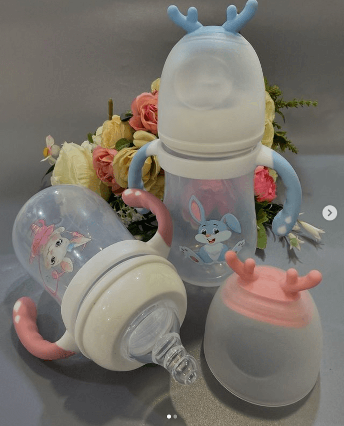 Детская бутылочка Only HG-5 с ручкой для малышей до трёх лет