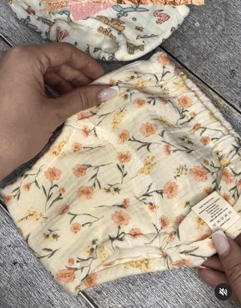 Многоразовые муслиновые трусики  для малышей