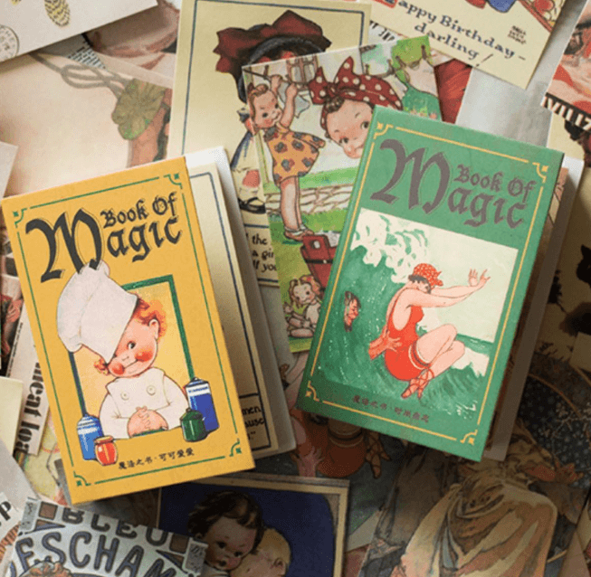 Отрывные наклейки в винтажном стиле