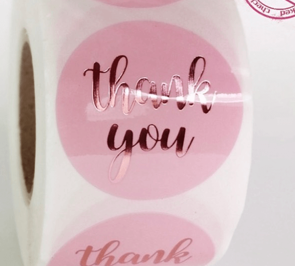 Наклейка-скотч Thank you