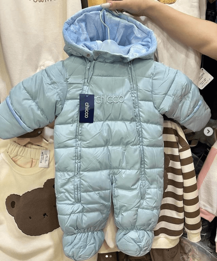 Комбинезон Chicco для малышей зимний до 12 месяцев