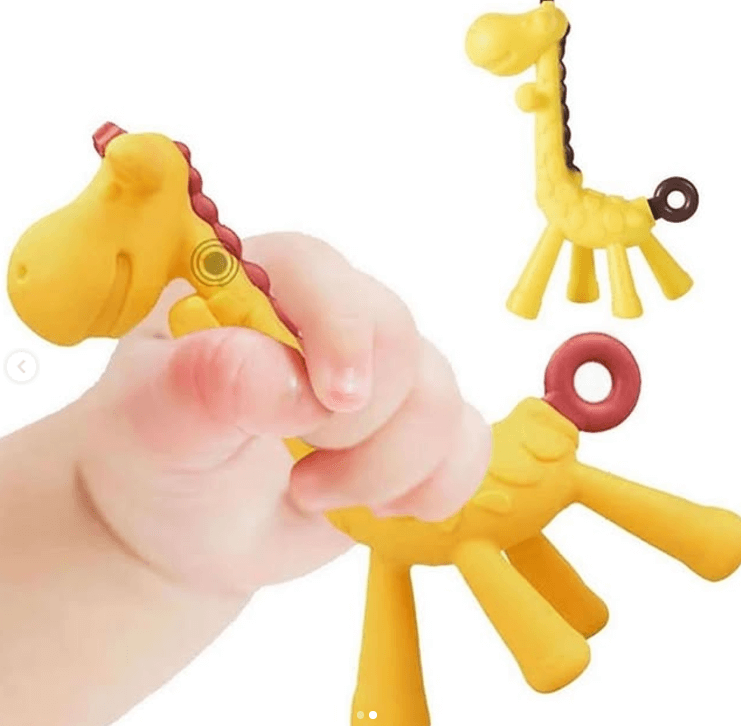 Прорезыватель-массажет "Жираф" для малышей силиконовая