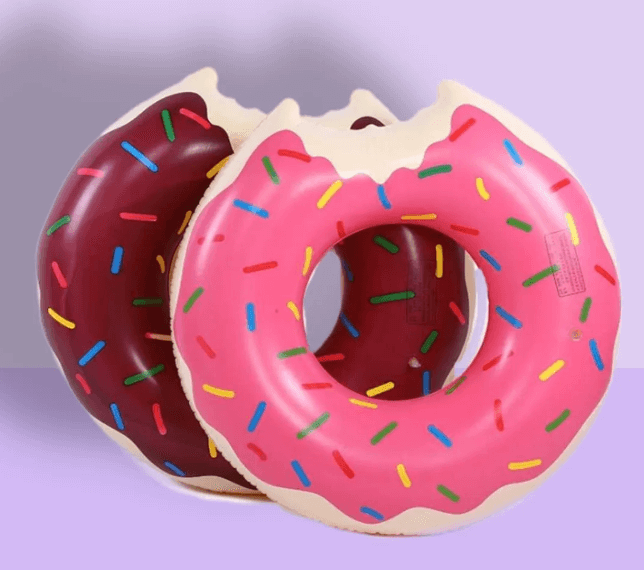 Надувной детский спасательный круг пончик