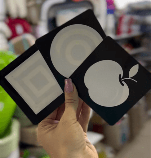 Черно-белые карточки для новорожденных