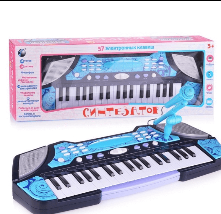 Синтезатор-микрофон “HS3758B” в коробке