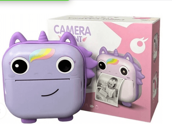 Детский фотоаппарат с печатью “Единорог” (Арт. M5-D1)