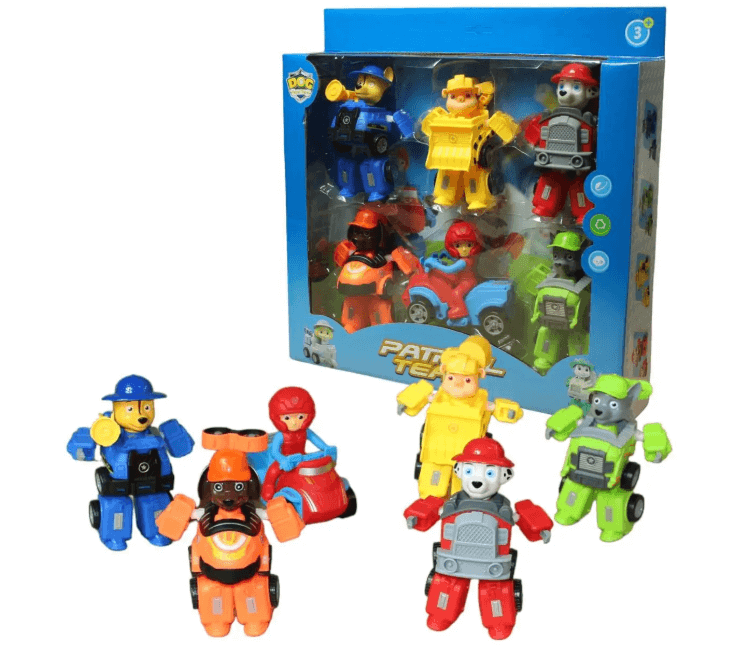 Все любимые герои из мультфильма Щенячий патруль "Paw patrol" в одном игровом наборе.