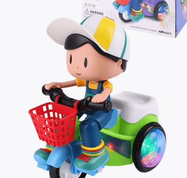 Игрушка музыкальная для малышей Мальчик на велосипеде