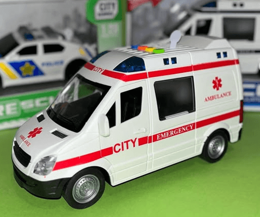 Инерционная амбулаторная машина 1:16 (свет, звук)