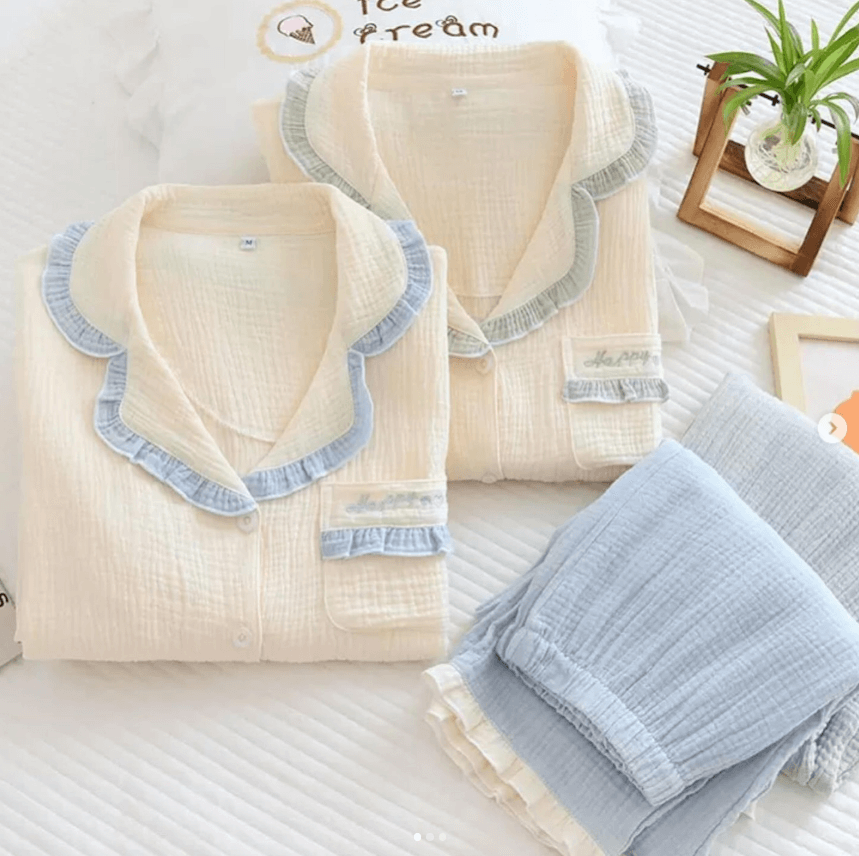 Пижама Happy муслиновая для женщин