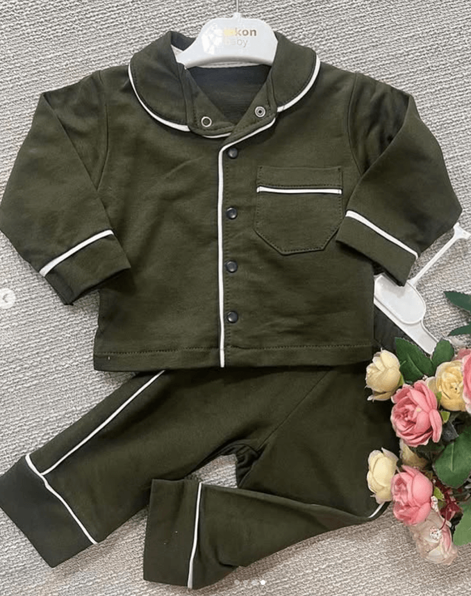 Пижама детская хлопок однотонная