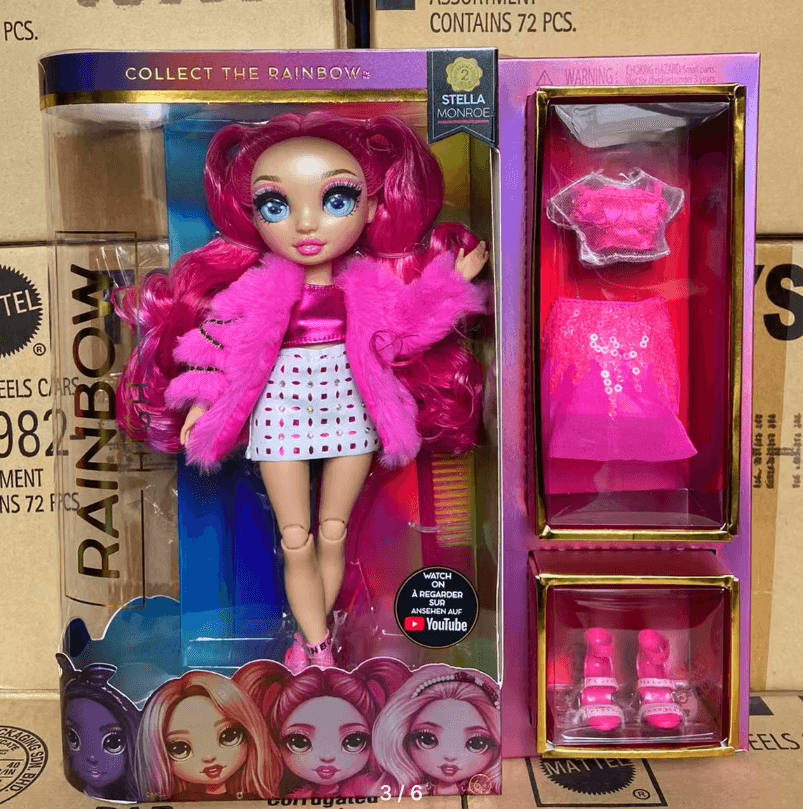 Радужная школьная модная кукла