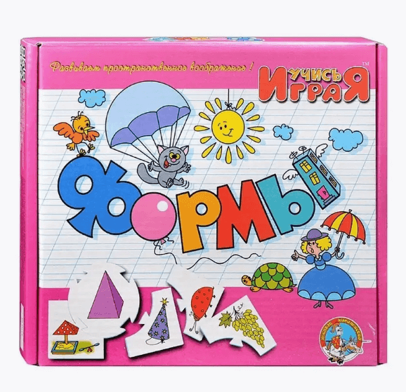 Формы, настольная игра серии "Учись, играя"