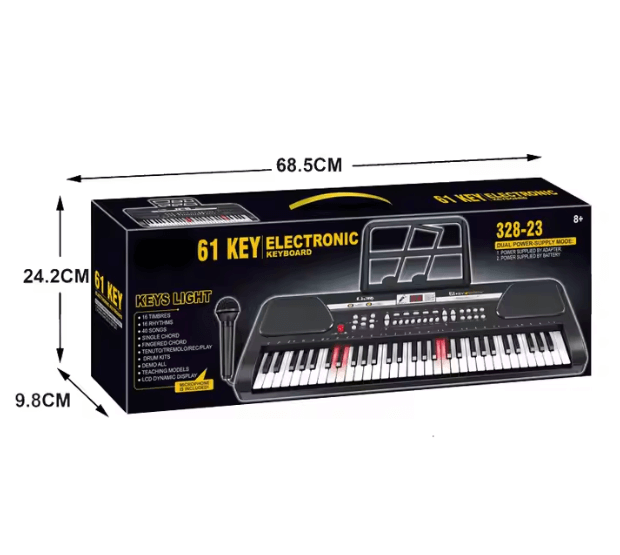 Ключи микрофон освещение развивающие электронная клавиатура органа пианино Органы Музыкальные инструменты, игрушки