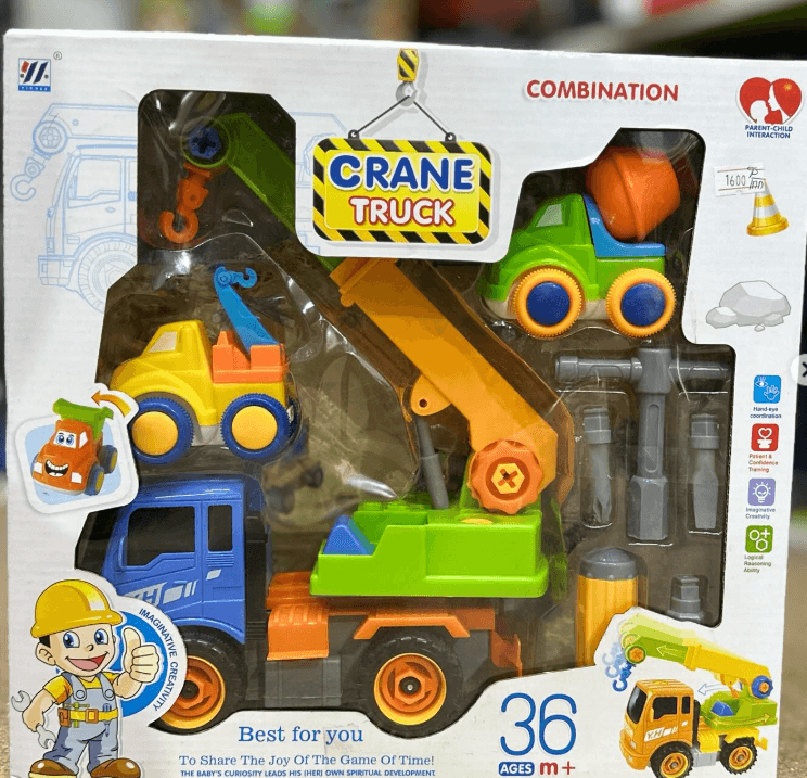 Конструктор для мальчиков Грузовик Самосвал Инструменты