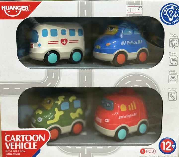 Набор прорезиненных машинок