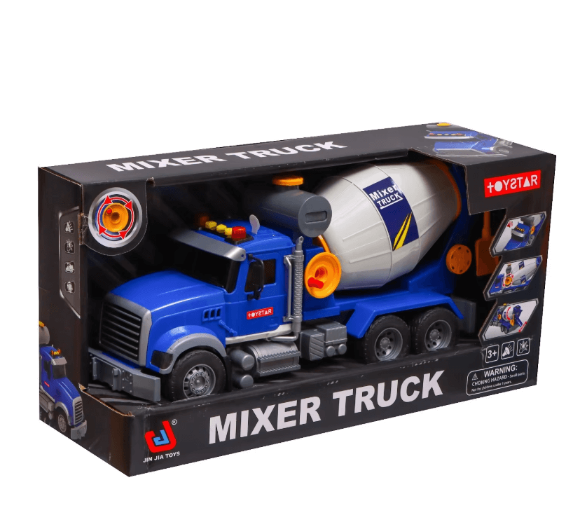 Грузовик инерционный "бетон", свет и звук